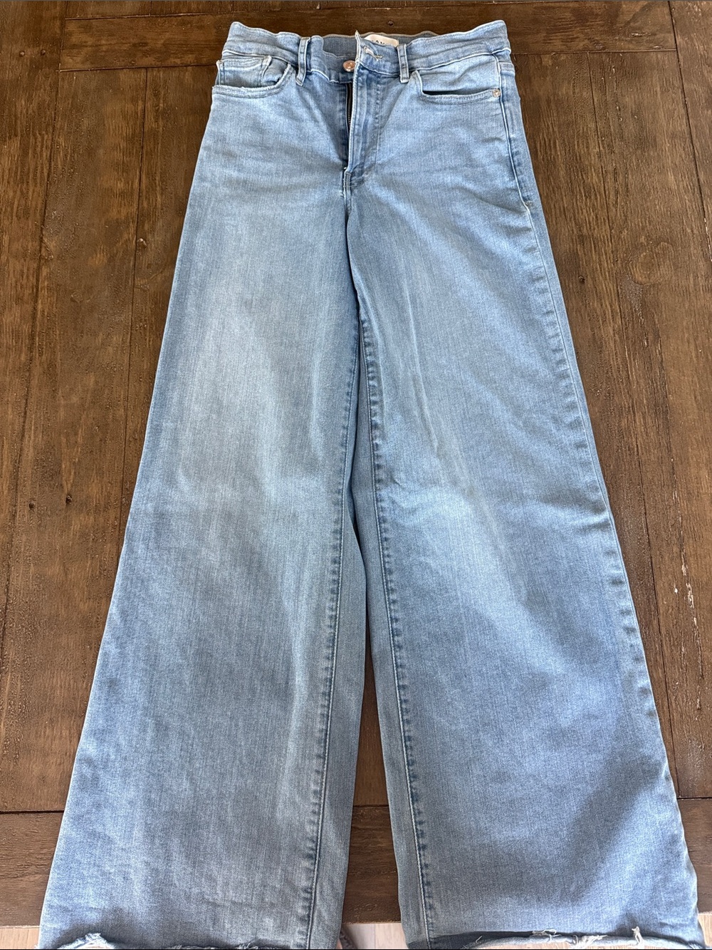 Frame Denim Wide Leg Light Blue Jeans